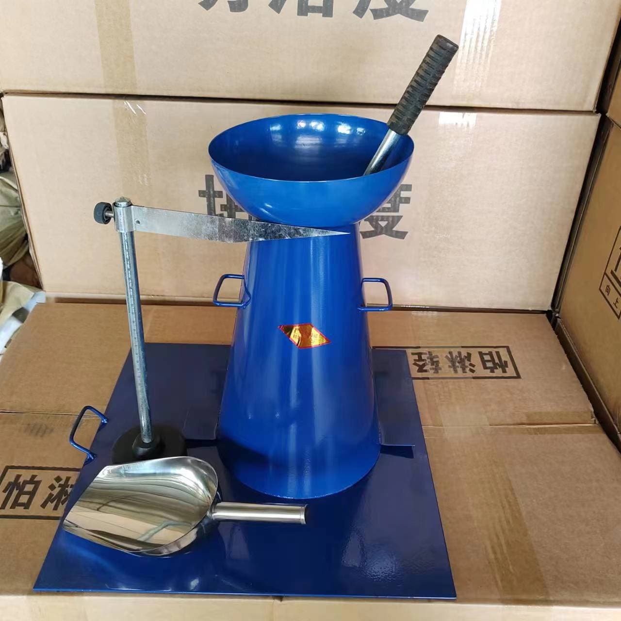 Concrete slump cylinder, four-piece slump set, concrete slump bucket, four-piece slump set
