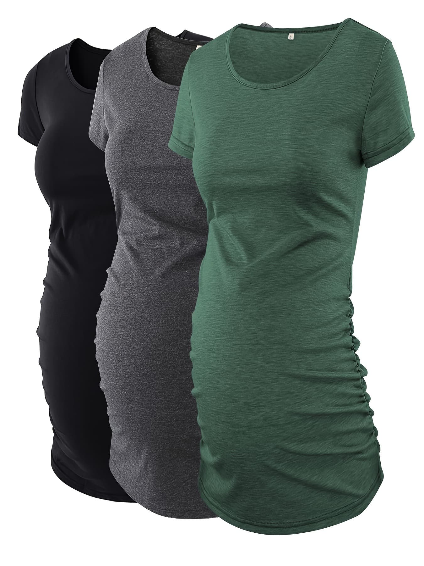 2025 New Cross-Border Dropshipping 3-Piece Maternity Shirt, Women's Maternity Tops, Cross-Border