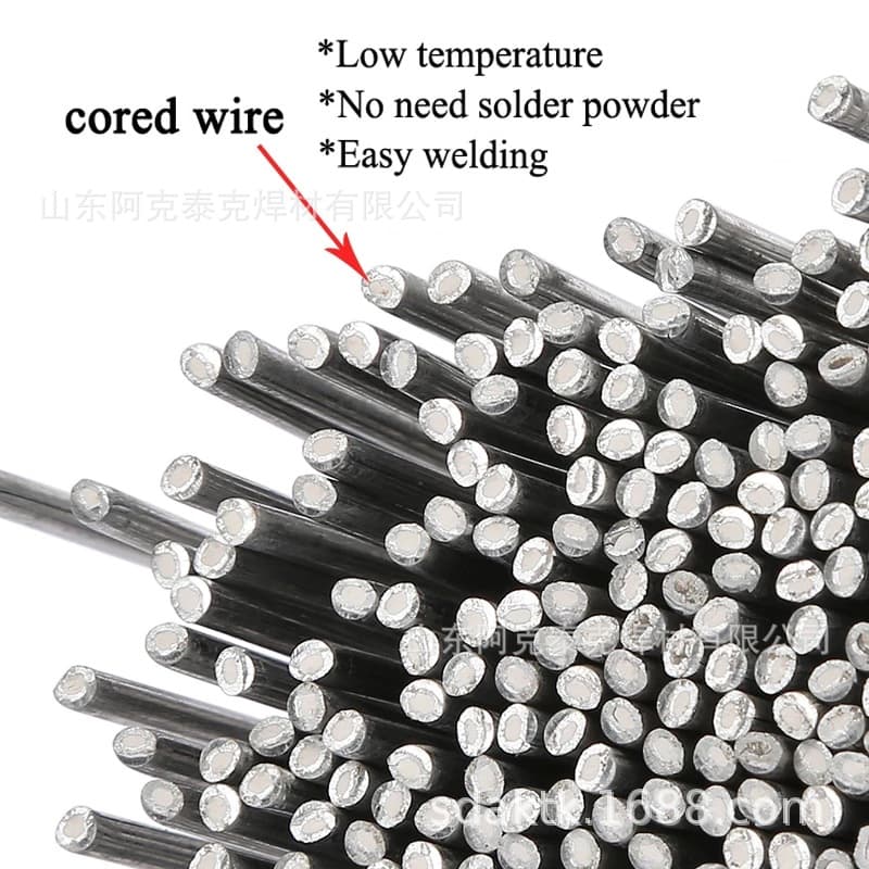 Low-temperature Aluminum Welding Rods Cored Aluminum Alloy Welding Wire Containing Powder 33cm 25-50cm