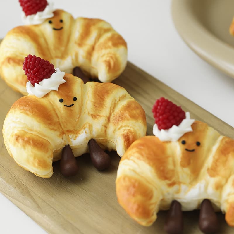 Faux Bread Model, Fake Croissant Photo Prop, Model Room Soft Decoration Kitchen Dessert Model Decoration