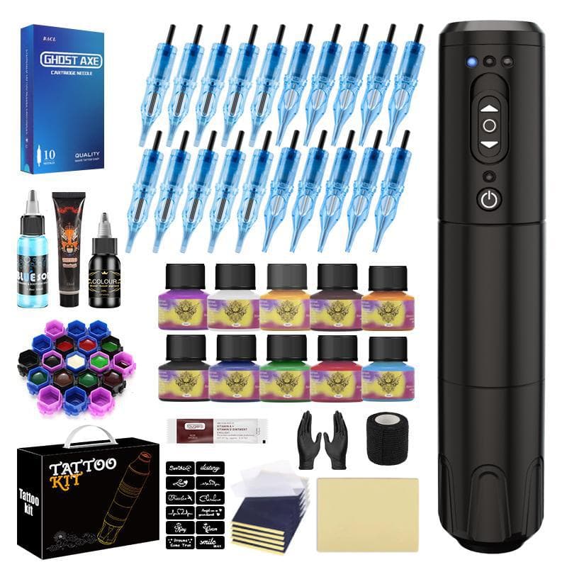 Cross-border tattoo equipment Wireless battery pen secant fogging tattoo machine Tattoo student tattoo pen set wholesale