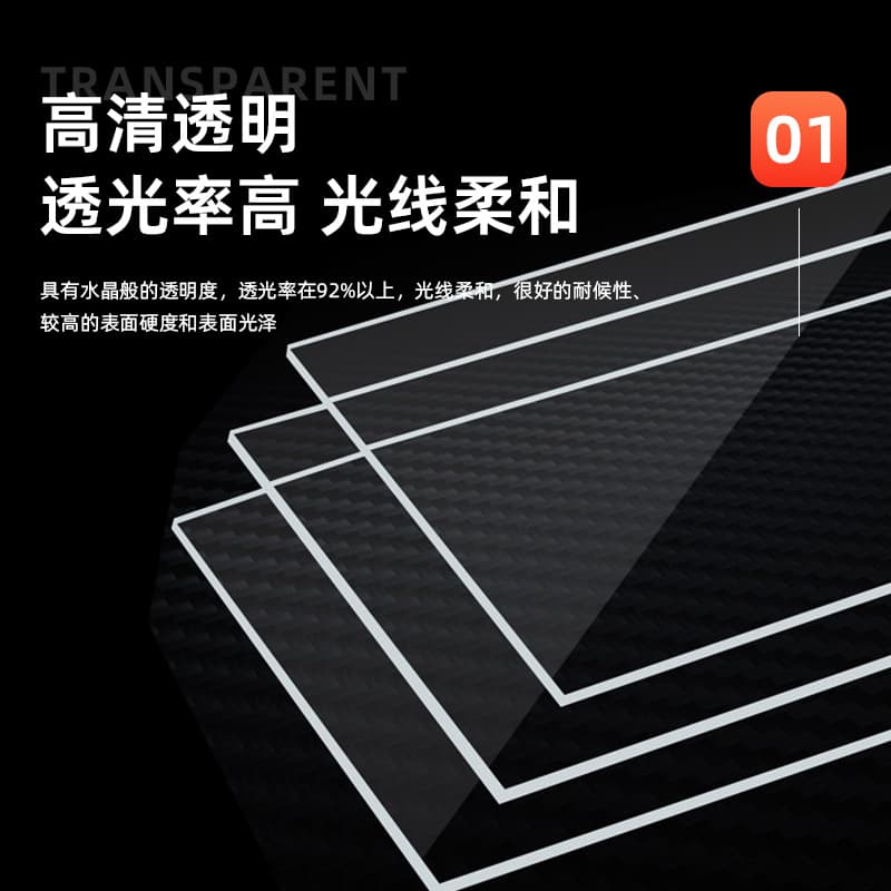 Highly Transparent Acrylic Board Pet Board Plastic Board Hard Board Petg Board Pc Endurance Board Processing