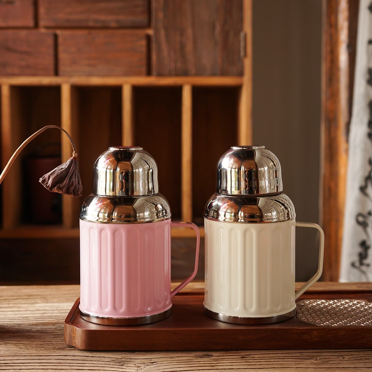 High-looking stewed teapot 316 stainless steel tea water separation household insulation kettle retro teapot tea water separation kettle