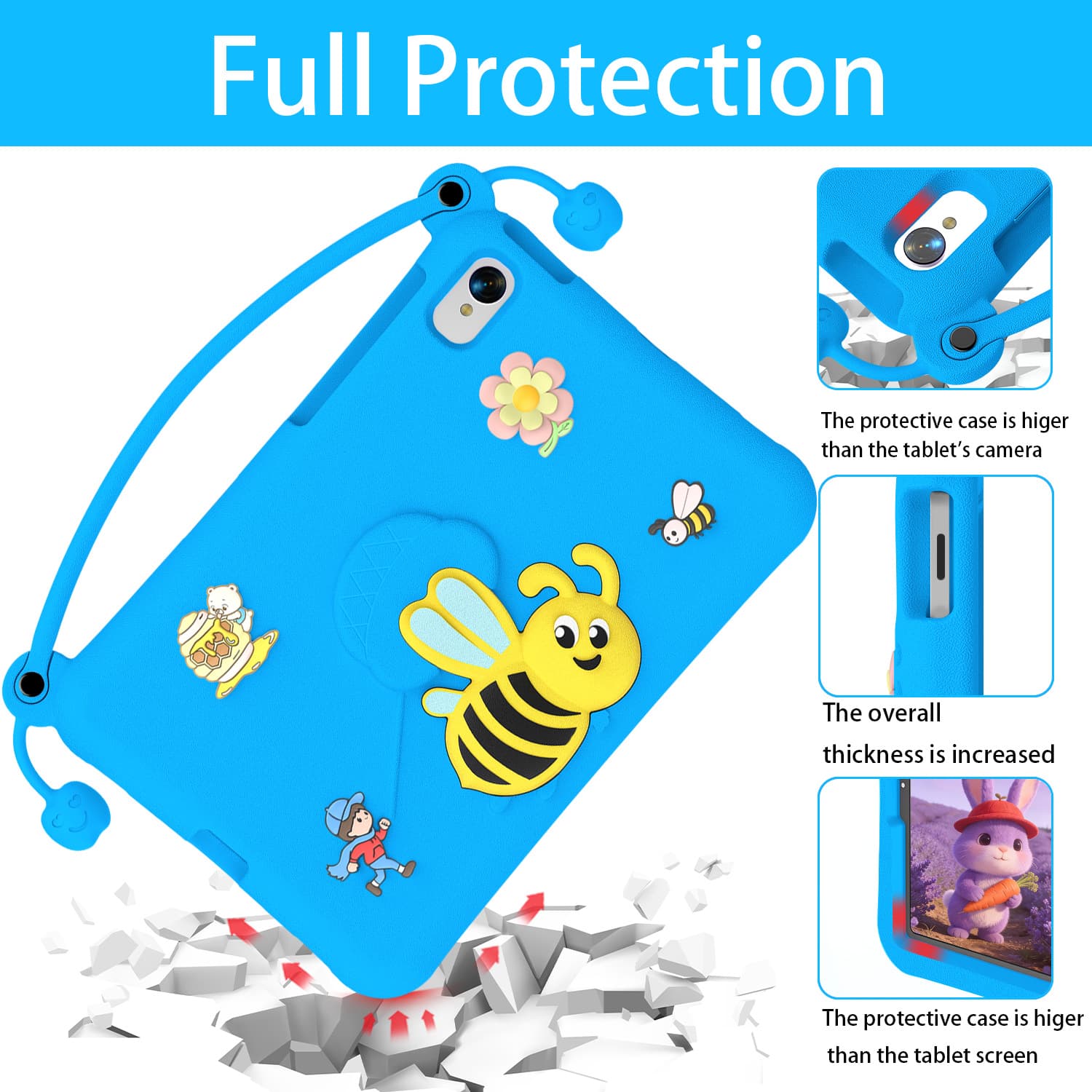 Suitable for Samsung S10/S11 11-inch children's tablet protective cover S7/S8/S9EVA tablet protective cover