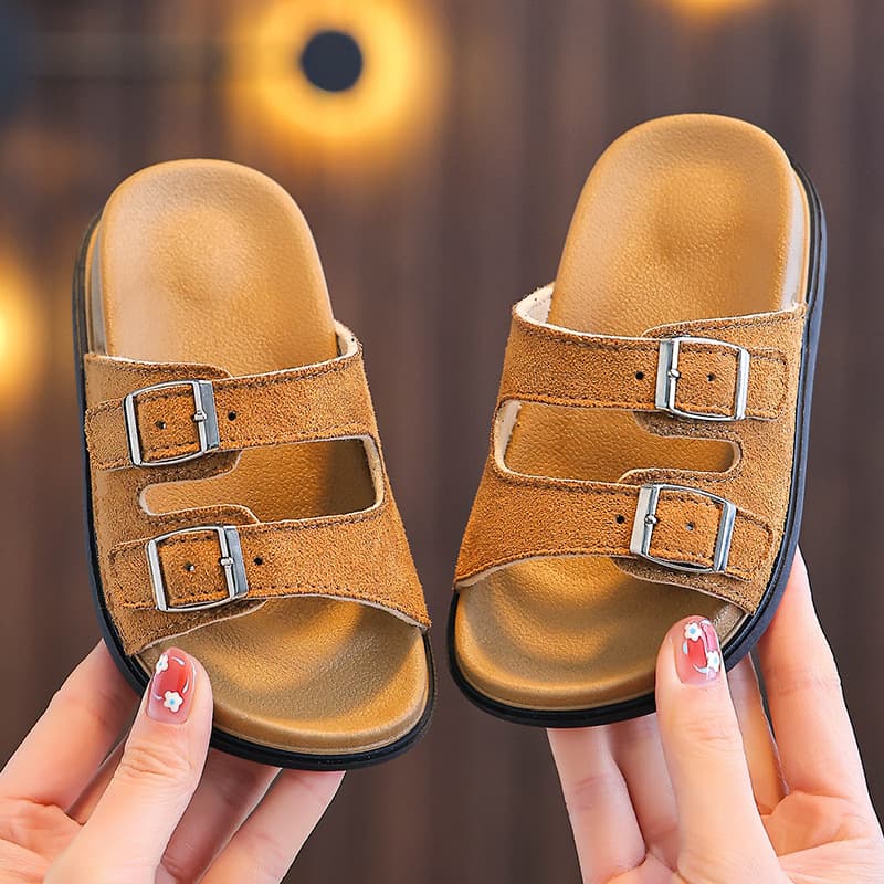 2025 New Summer Children's Sandals, Non-Slip Soft Sole for Bathroom and Outdoor Wear, Parent-Child Birkenstock Style Sandals for Kids
