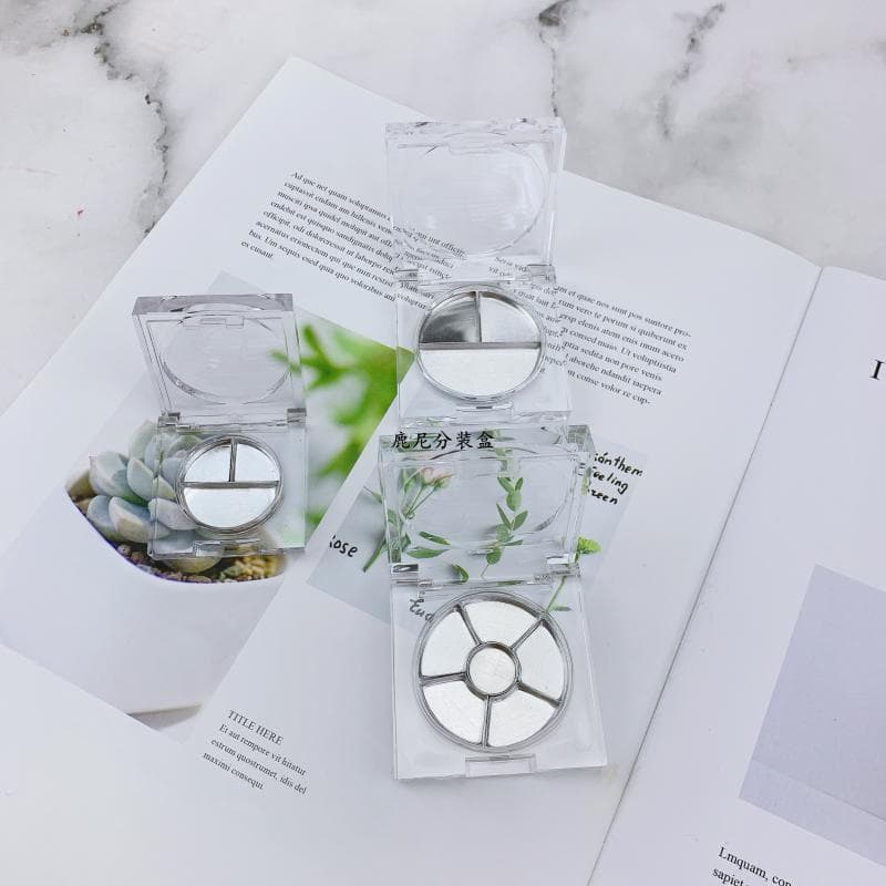 Wholesale Opera Concealer Shadow Split Box Transparent Empty Pan Three-Color NYX Six-Color DIY Lip Concealer Color Test Sample