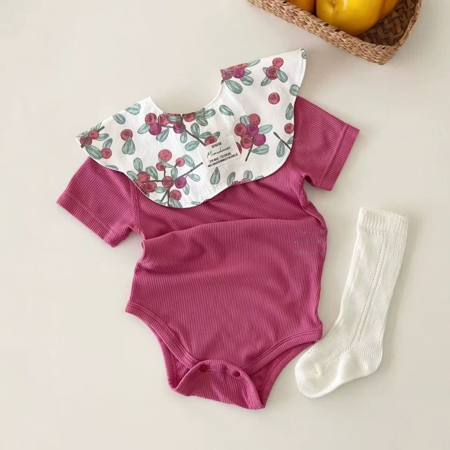 Baby Romper Spring and Summer Thin Style A-Class Pure Cotton Baby Triangle Romper Newborn Breathable Comfortable One-Piece Outfit
