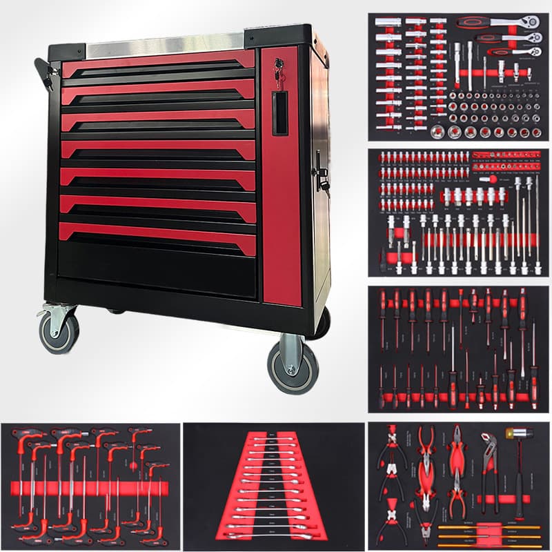 252 pieces of auto repair tools drawer car auto repair tools set