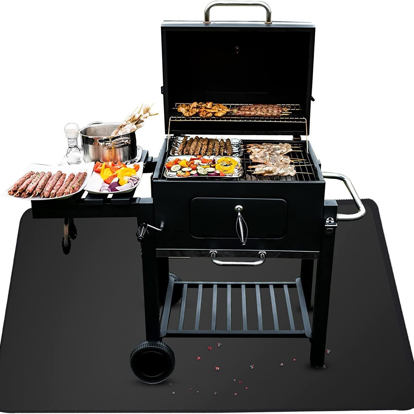 Fire Blanket Heat Insulation Pad Outdoor Camping BBQ Protection High-Temperature Resistant Flame Retardant Cloth Stove Mat Fireproof Blanket
