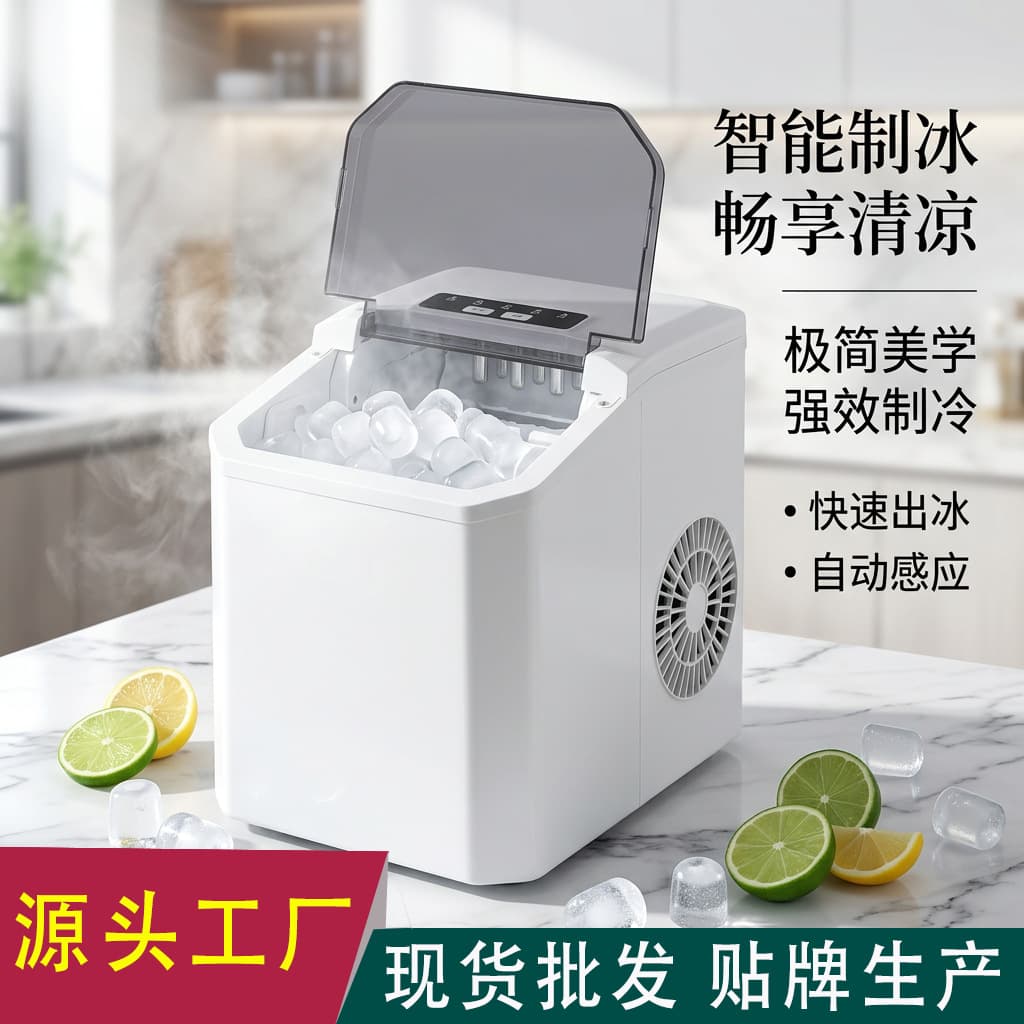 Ice Maker Cross-Border Small Ice Maker Home Use US/EU/UK Plug Factory Direct Mini Ice Maker
