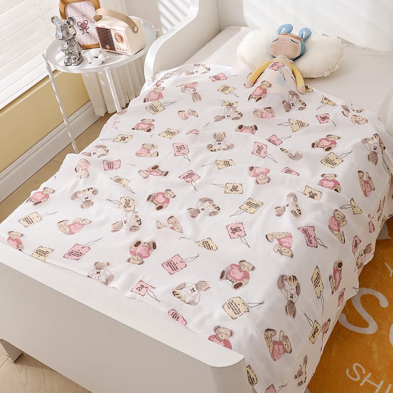 Kids Bath Towel, Bathrobe, and Blanket Three-in-One Set - Soft Absorbent Cotton Towels for Children