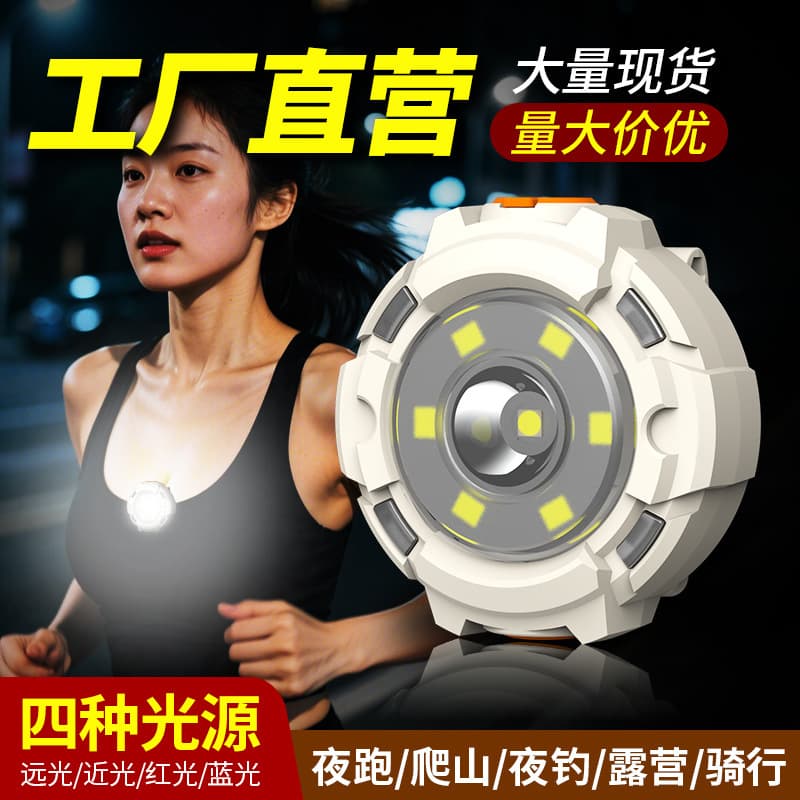 Cross-border new mini headlamp rechargeable portable home emergency lighting night running mountaineering night fishing hat clip headlamp