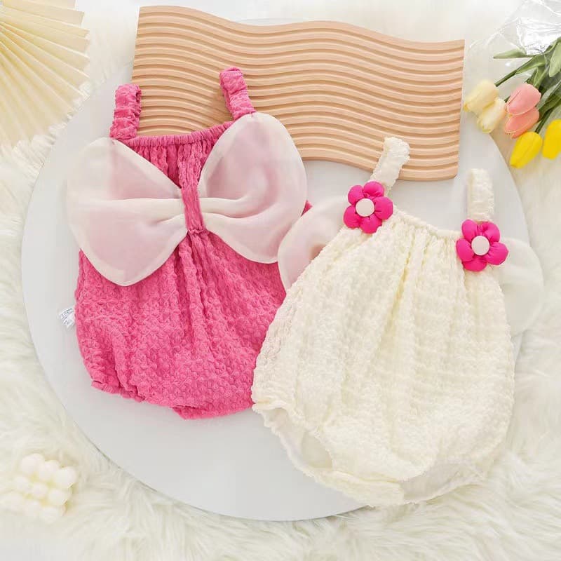 Baby Sling Bodysuit Summer Thin Style Infant Triangle Romper Newborn Clothes Trendy Cute Summer Wear