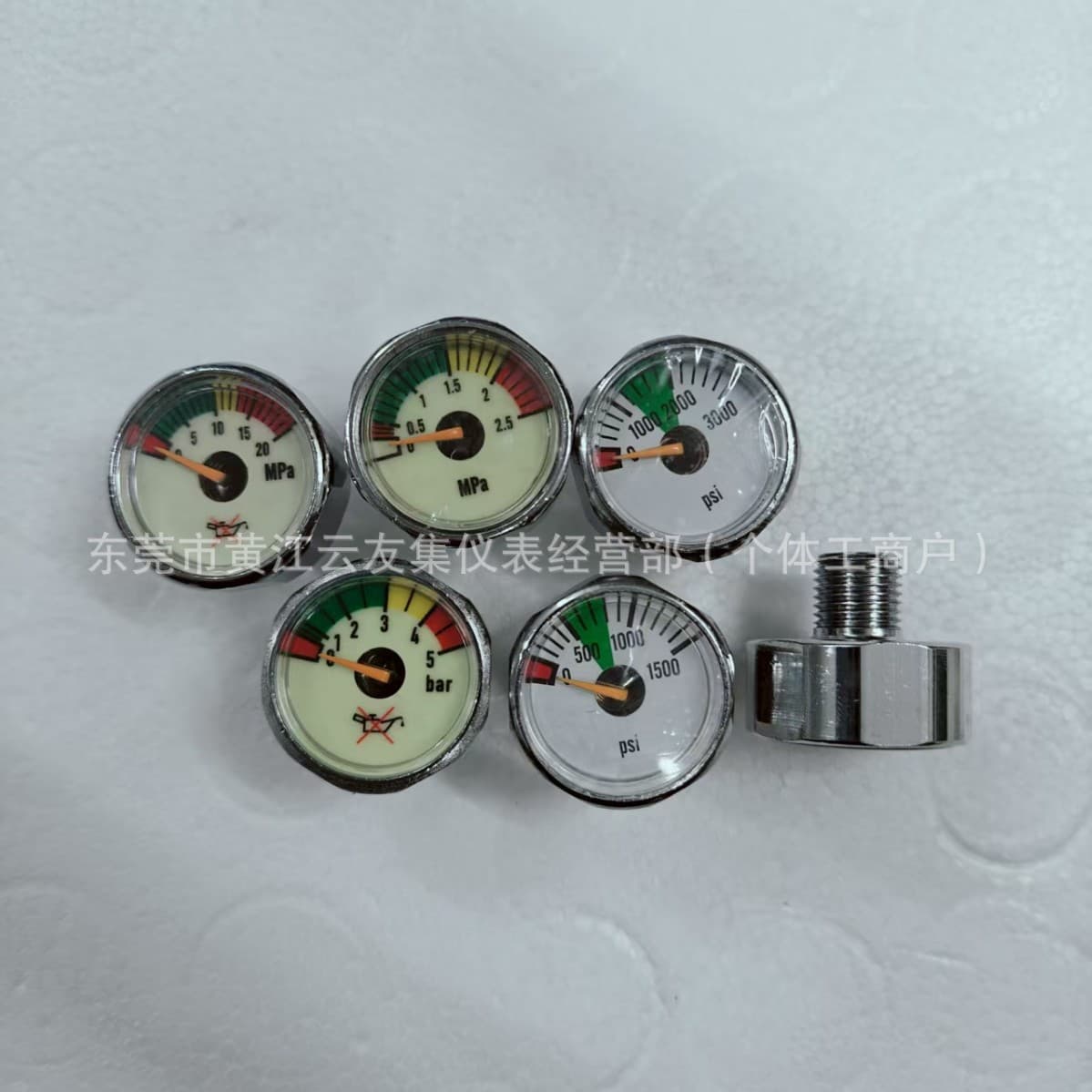 25MM Luminous Pressure Gauge Small Gauge Air Pressure Gauge Constant Pressure Gauge High Pressure Gauge 2.5/5/10/20/30/40mpa Luminous