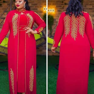 Foreign trade dress with stand up collar and long sleeves