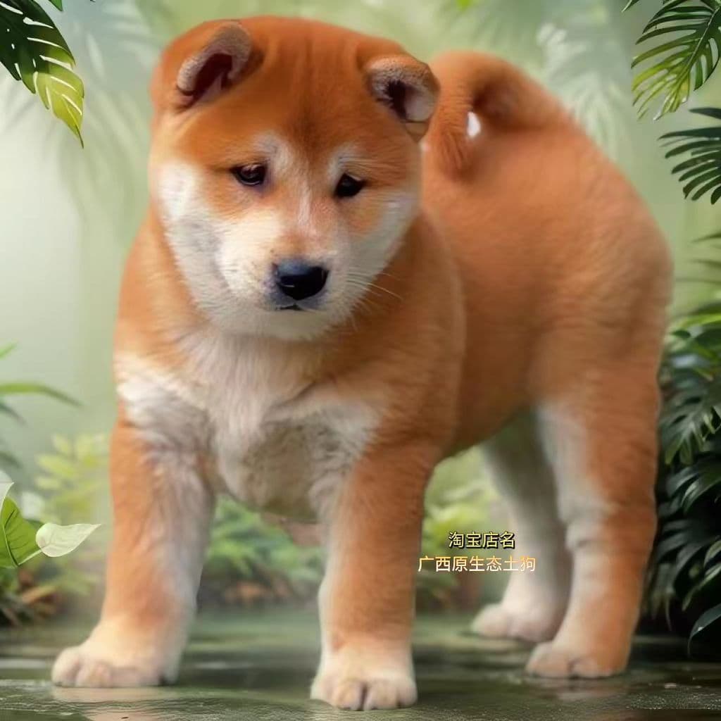 Purebred Chinese Rural Dog Yellow Dog White Face Golden Replacement Guangxi Earth Hunting Dog Yellow Earth Dog Puppy Pet Live Yellow Dog