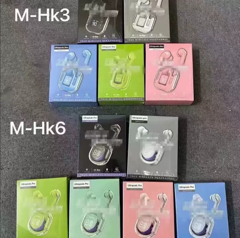 Xt16 Transparent First and Second Generation Air31 Wireless Bluetooth Headphones Hk3 Digital Display Hk6 Transparent Shell Xt17 In-Ear Type