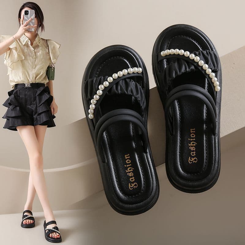 New Summer Sandals for Women, Fairy Style, Versatile Two-Way Wear, Beach Sandals and Slippers
