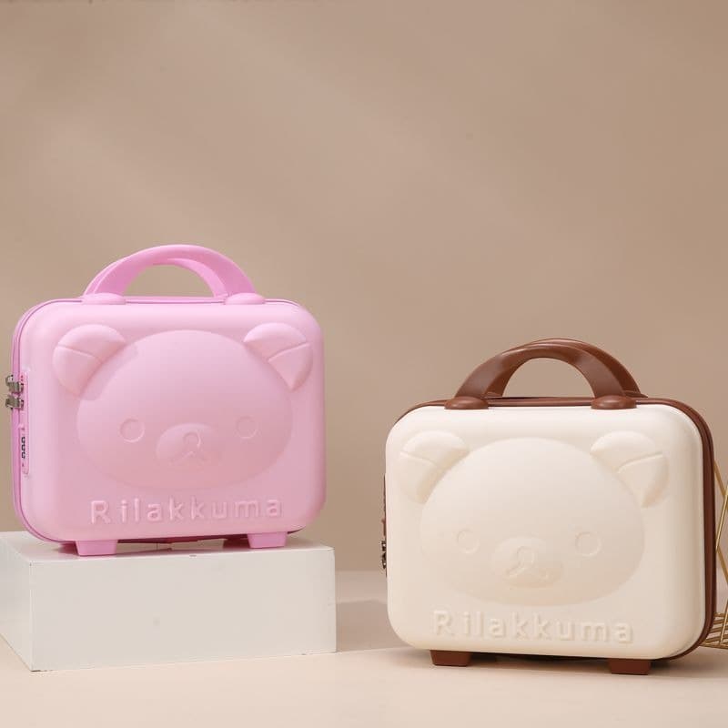 14-inch Mini Portable PP Bear Makeup Case Gift Storage Bag