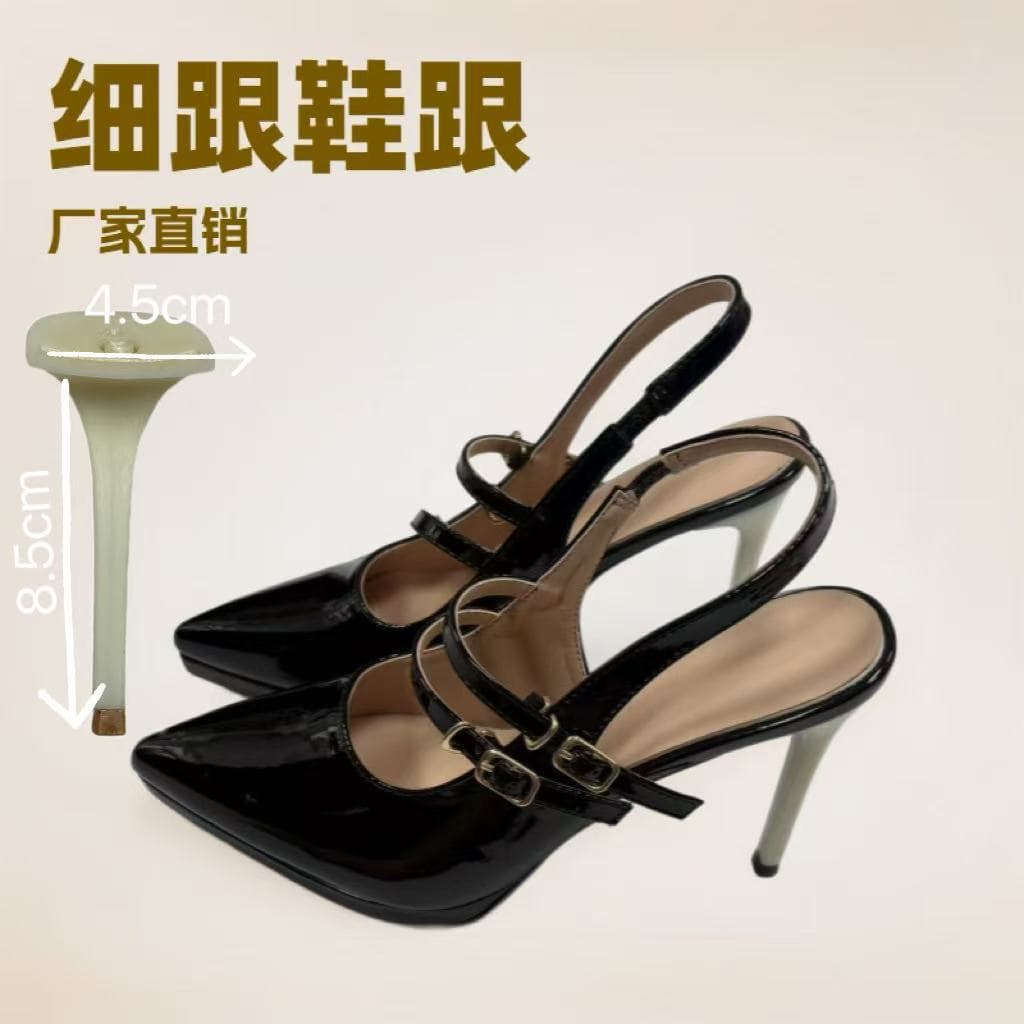 Cross-border foreign trade factory wholesale Biaoshun shoe material direct sales 2024 spring new high heel shoes