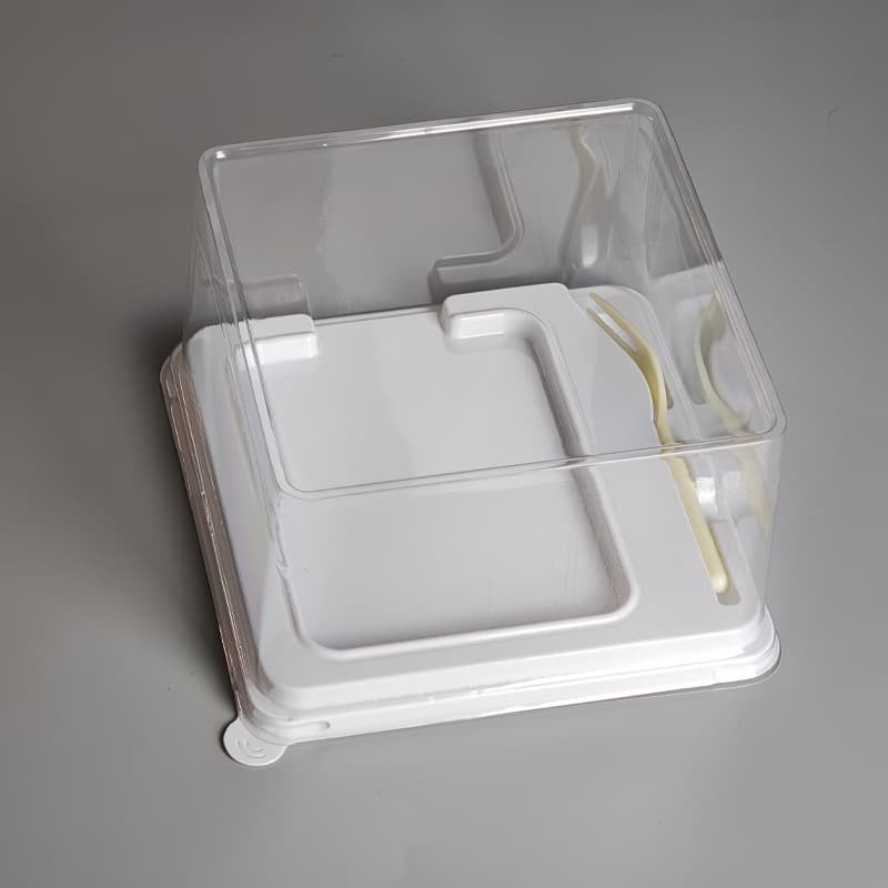 Red velvet cake black forest packaging box salty cream anti-fog transparent cake cutting box baking packaging packaging box