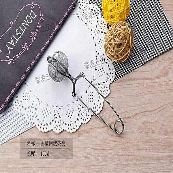 Wholesale from Manufacturer - Stainless Steel Handle Tea Tongs with Filter Net, New Style Tea Ball Infuser, Creative Gongfu Tea Brewing Set