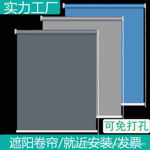 Office Blackout Sun Shade Roller Blind, Electric Lift, Insulated, Construction Curtain, Roller Pull Type, Wholesale Roller Blinds