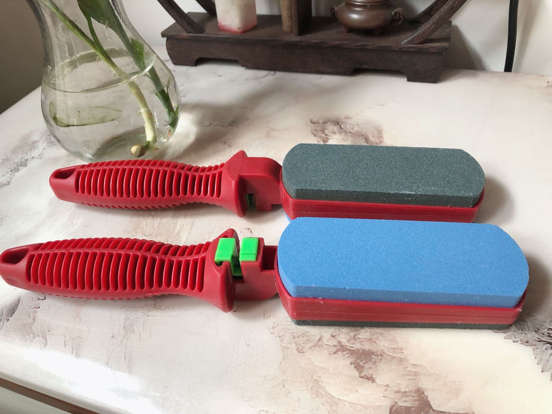 New Sharpening Stone Dual-Sided Sharpening Brush Household Sharpening Rod Kitchen Tool