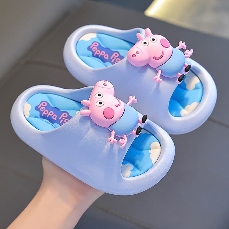 Peppa Pig Children's Summer Sandals, Non-Slip Soft Sole for Boys and Girls, Cute Bathroom Slippers for Toddlers and Kids