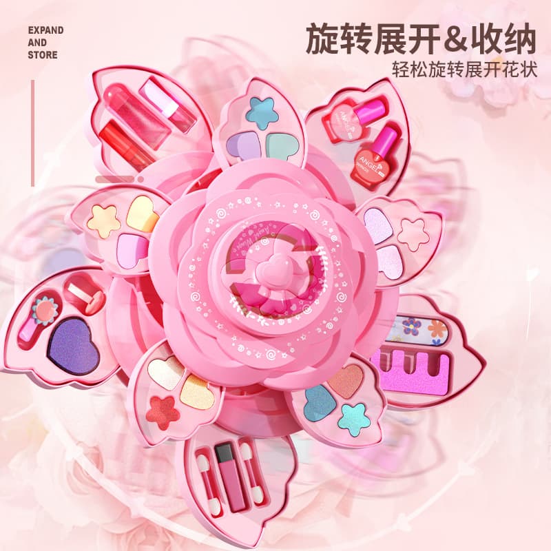 Children's Cosmetics Set Genuine Makeup Box Washable New Princess Little Kidsren Girl Toy Birthday Gift