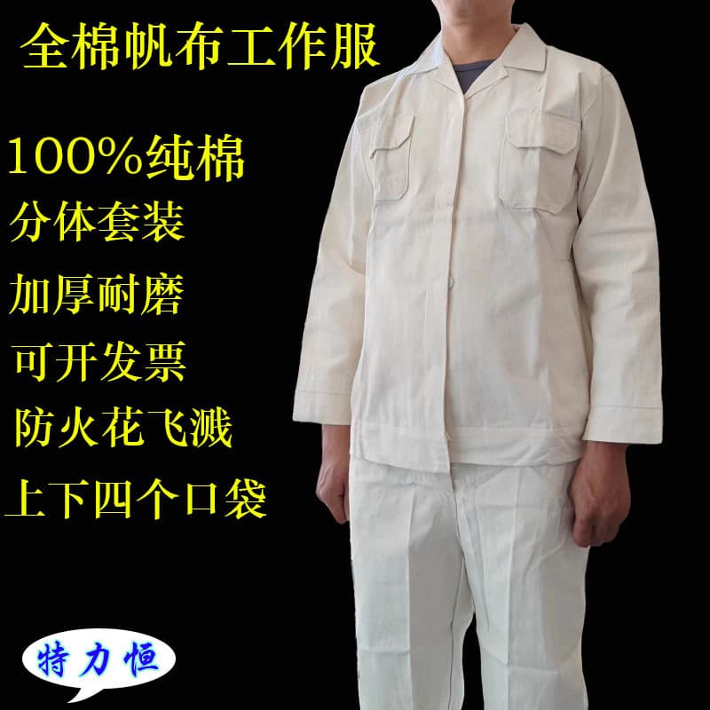 Labor Protection Electric Welding Work Suit Pure Cotton Apron Back Cover Welding Anti-spark Splatter All-cotton Canvas Anti-scald Work Clothes
