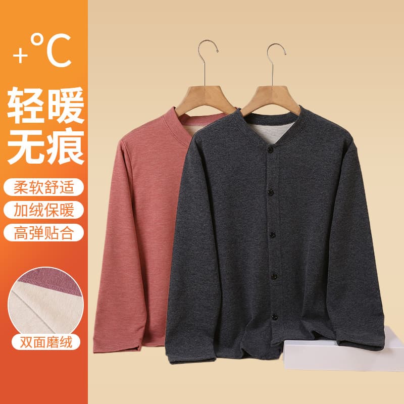 Wholesale 2025 new thickened warm autumn/winter cardigan mature women's mom jacket unisex tops clothing high-end feel.