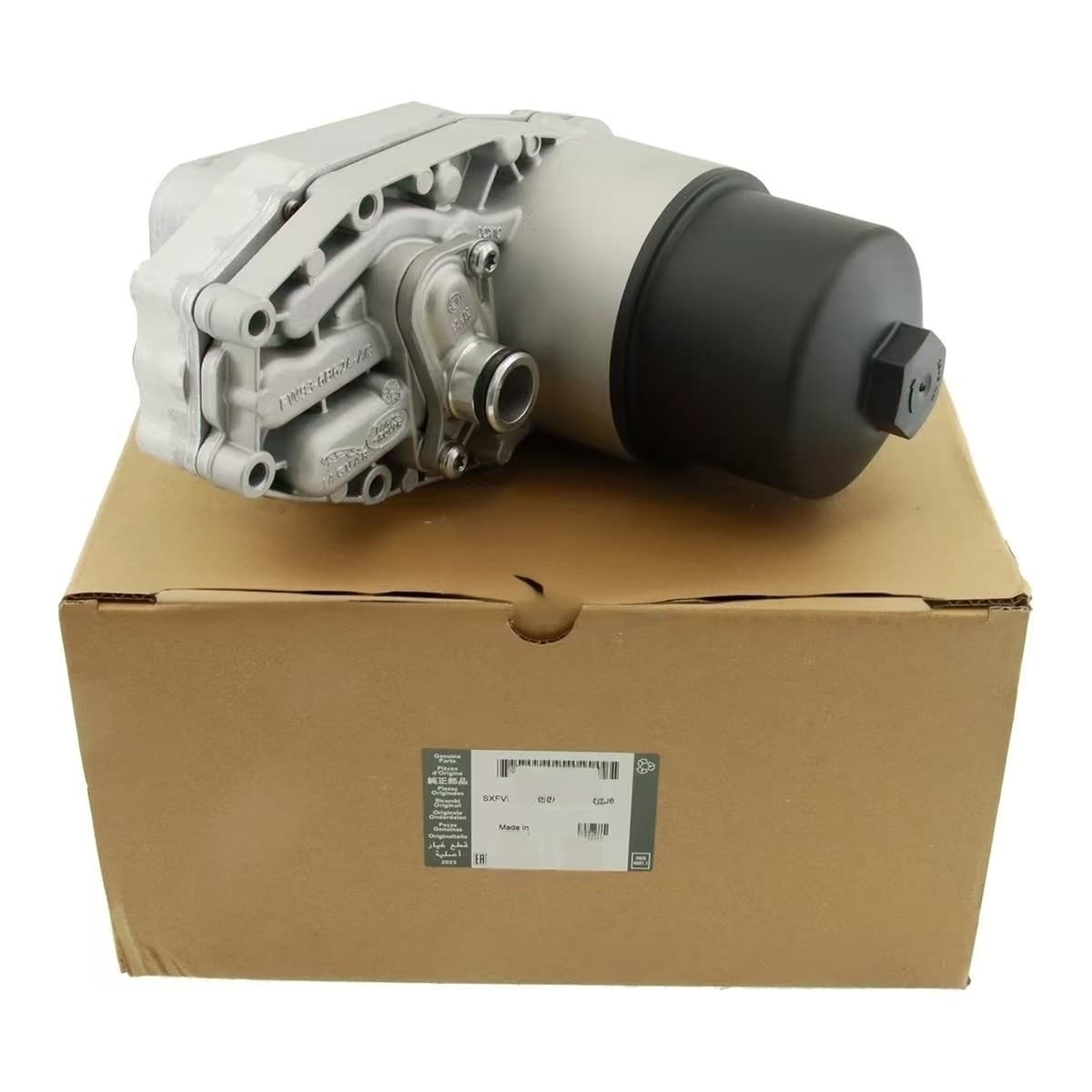 LR124259 Jaguar XF Land Rover Range Rover Discovery 4 Sport Oil Filter Housing Oil Cooler Radiator