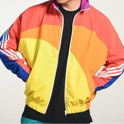 2026 Spring Long-Sleeve Jacket for Men Loose Fit Patchwork Student Print Trendy Casual Top Wholesale Coat