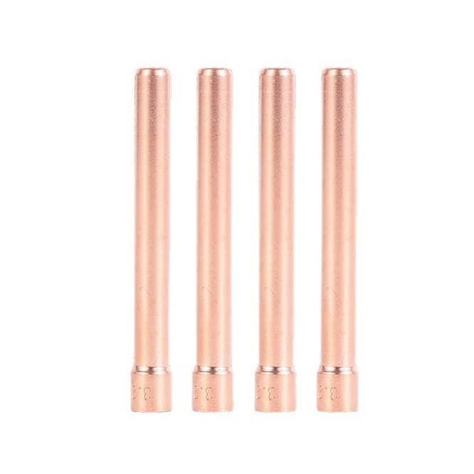Mino Welding Torch Argon Welding WP-18 Flow Guide Parts 1.6/2.0/2.4/3.2 Electrode Clamp/Tungsten Needle Clamp Purple Copper Core