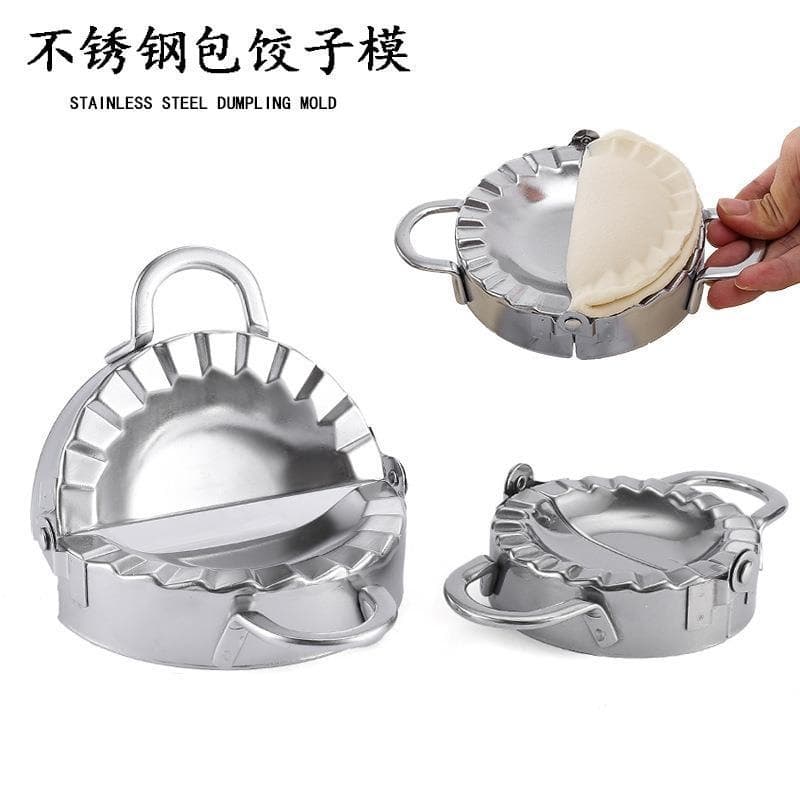 In Stock Home Use Crescent Dumpling Flower Shape Mold 304 Stainless Steel Steamed Dumpling Mold Kitchen Tool Dumpling Maker