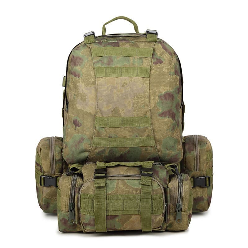 CAMO Camouflage Large Combination Hiking Mountaineering Bag MOLLE Functional Tactical Bag Outdoor Mountaineering Backpack