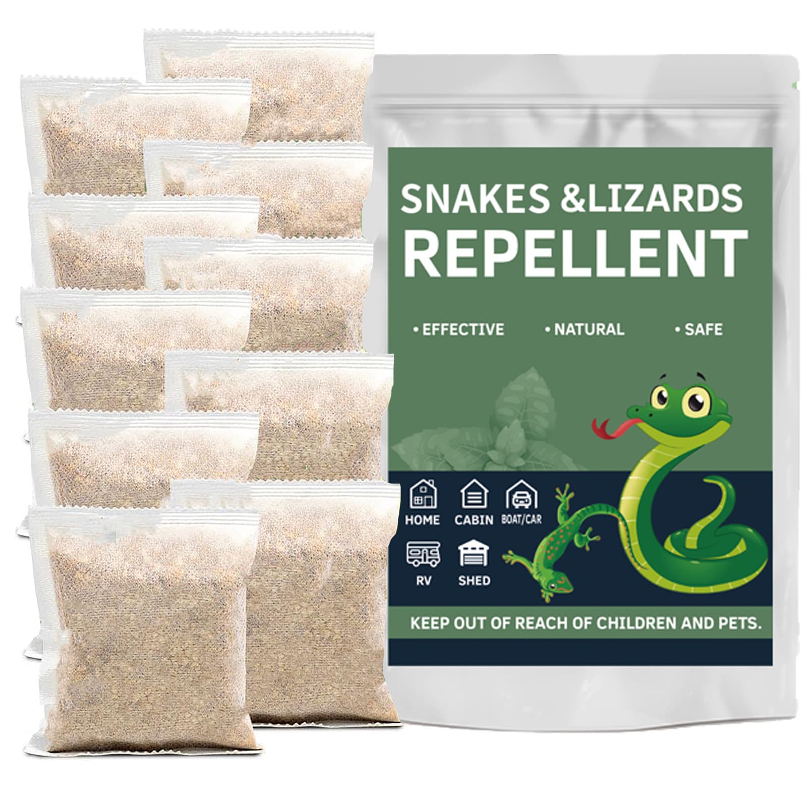 Cross-Border Best-Selling Natural Snake and Lizard Repellent Essential Oil Sachet, Plant Essential Oil Bag, Indoor and Outdoor Insect Repellent Bag, Snake Repellent Bag for Home Use