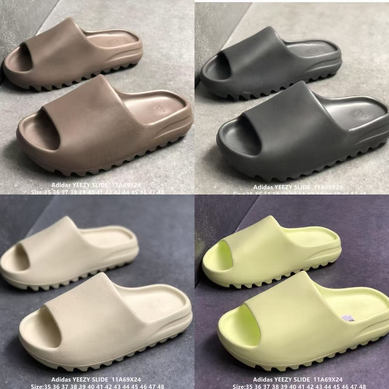 2026 cross-border popular yeezy slippers eva slippers anti-odor slippers that feel like stepping on shit for couples at home and outside the washboard