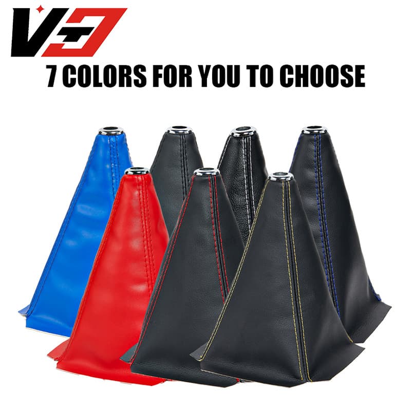 Car Modification Gear Shift Head Interior Decorative Shift Rod PU Dust Cover Gear Shift Rod Gearbox Cover Accessories