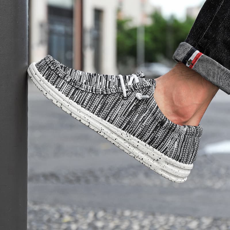 Dude Loafers Casual Canvas Shoes for Men Slip-On Easy Wear