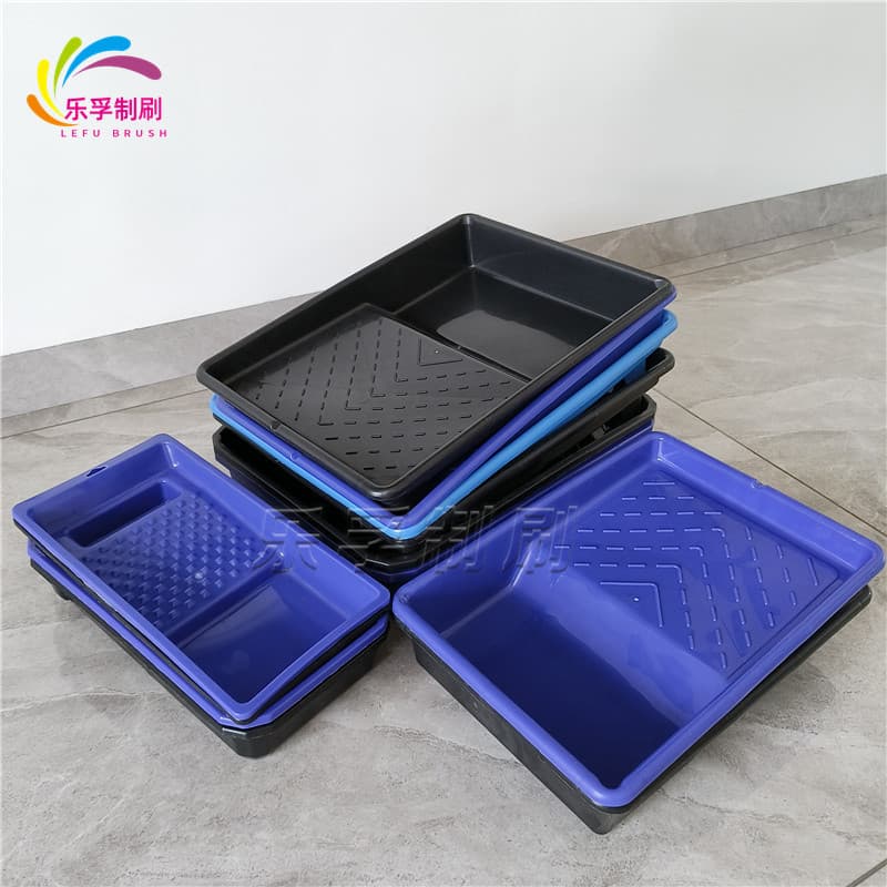Roller Tray Universal Coating Tool Brush Paint Tray Black 7-inch 9-inch Plastic Roller Brush Paint Tray
