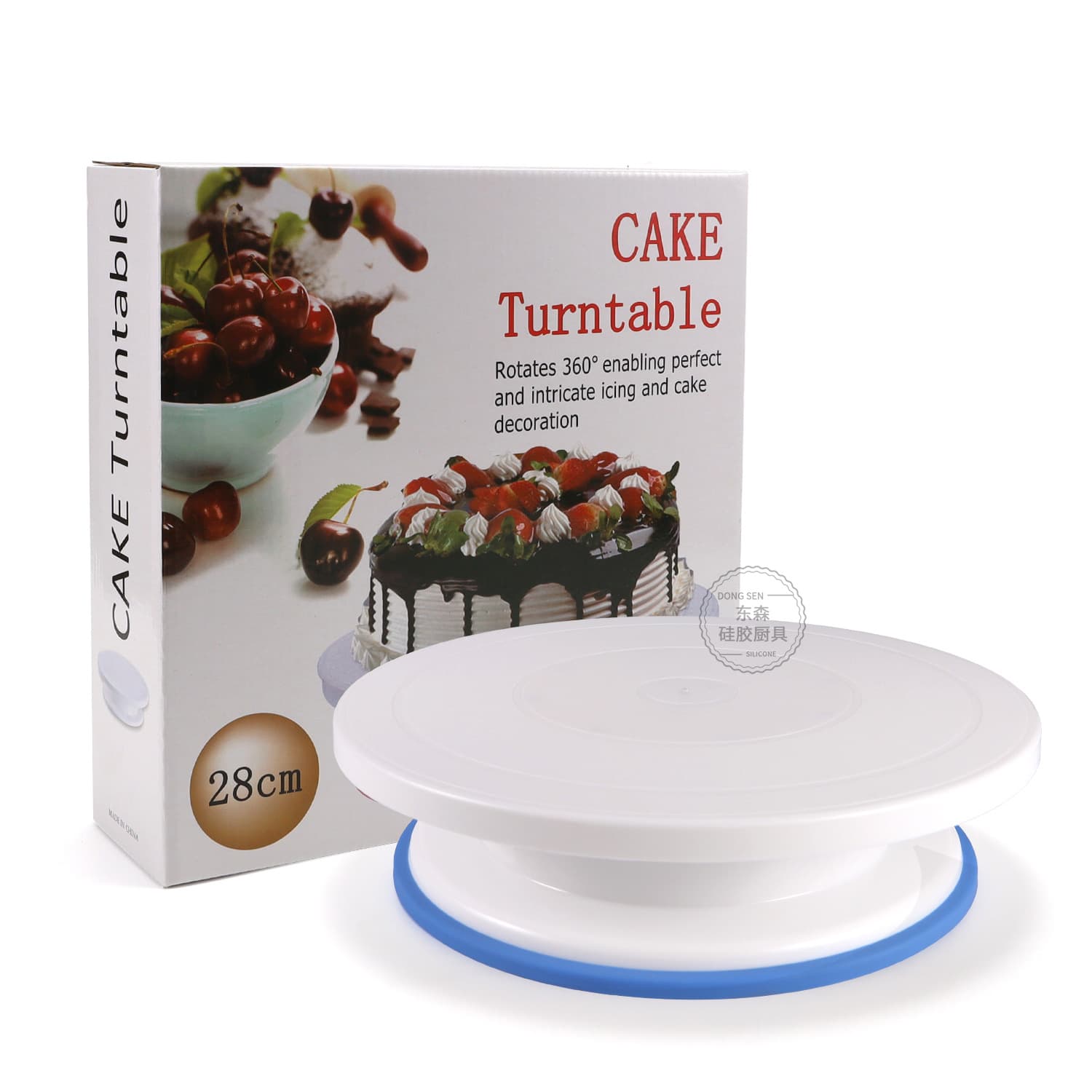 DIY Baking Tools Cake Decorating Table Plastic Rotating Cake Cream Turntable Lightweight Stable Cake Turntable