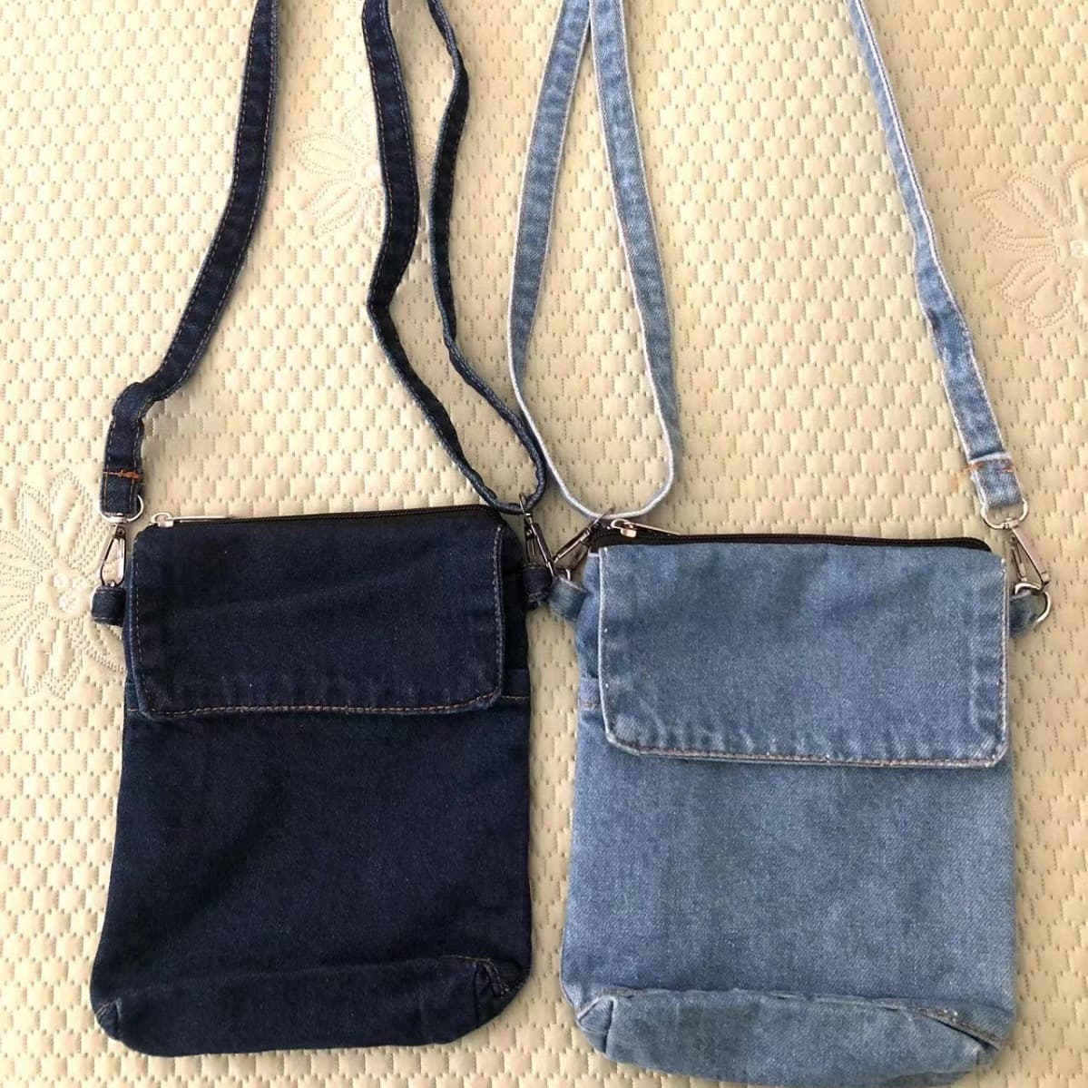 Small Phone Bag for Women Single Shoulder Bag Ins Versatile Mini Denim Small Backpack Water Bottle Crossbody Bag Men's Trendy Wallet