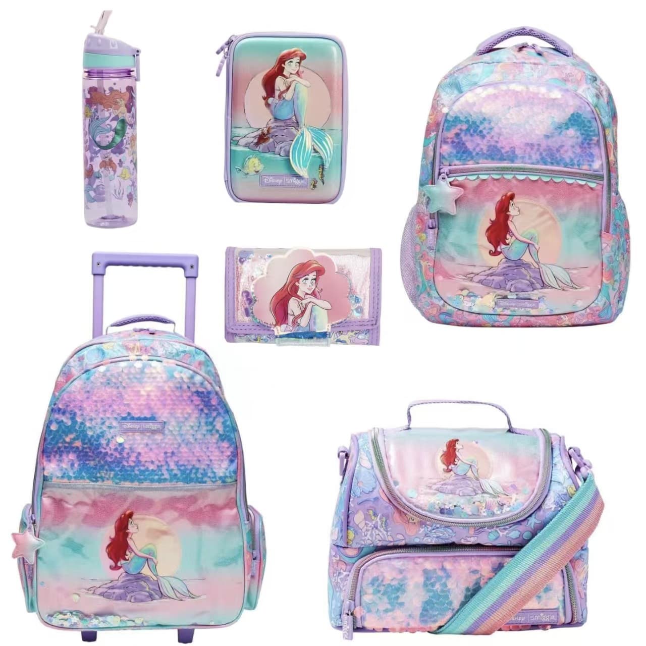 Australian Smiggle School Backpack Large Capacity Kids Outdoor Casual Bag Ariel Set Series