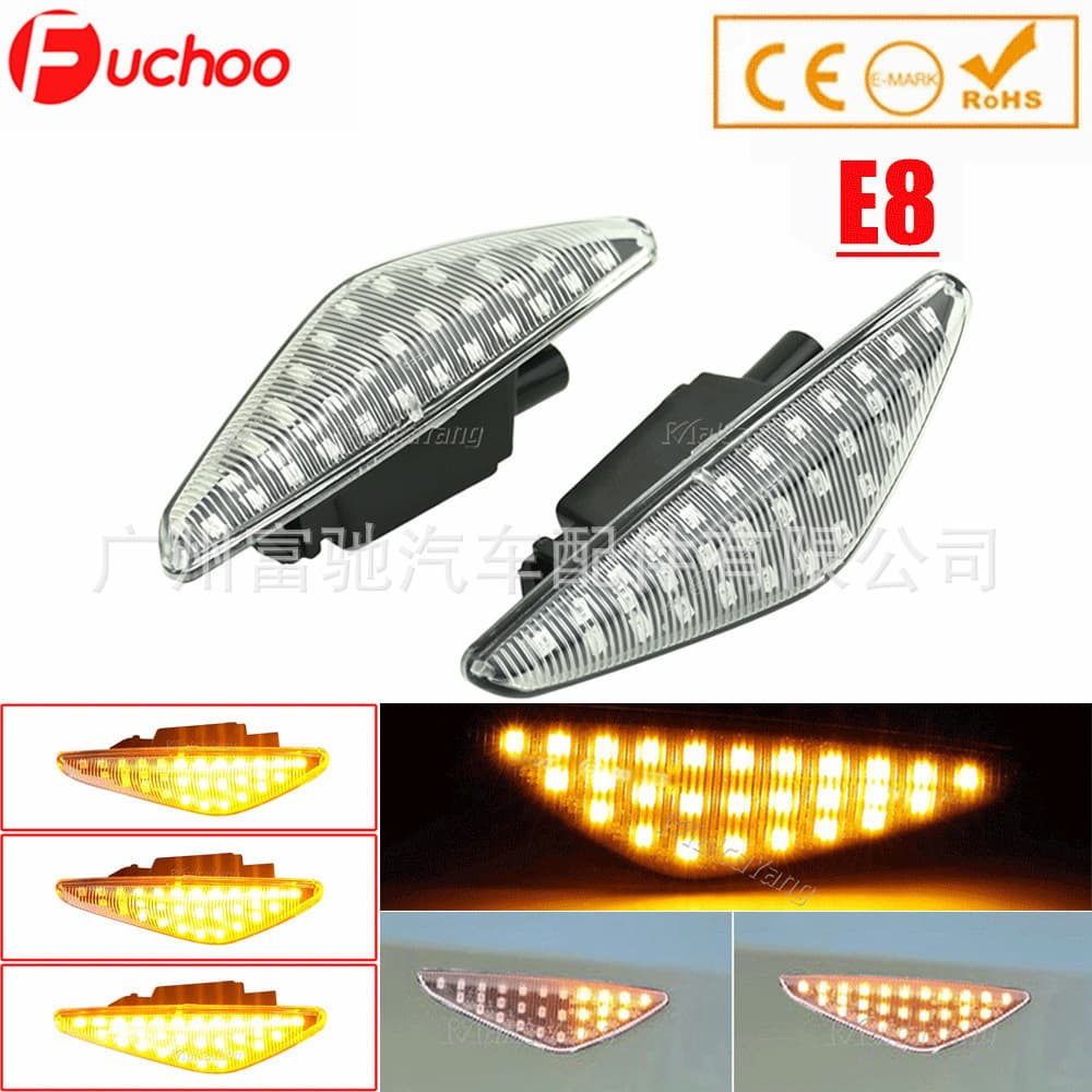 Compatible with BMW E70 X5 E71 X6 F25 X3 Car Side Wing Turn Signal LED Sequential Leaf Fender Light