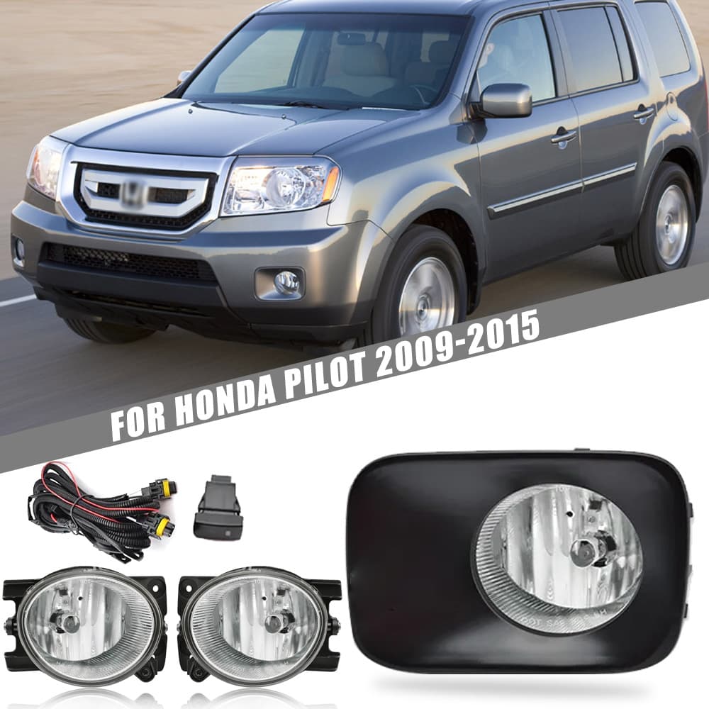 Compatible with Honda Pilot 2009/2010/2011/2012/2013/2014/2015 Front Fog Light Assembly Daytime Running Light Bumper Light