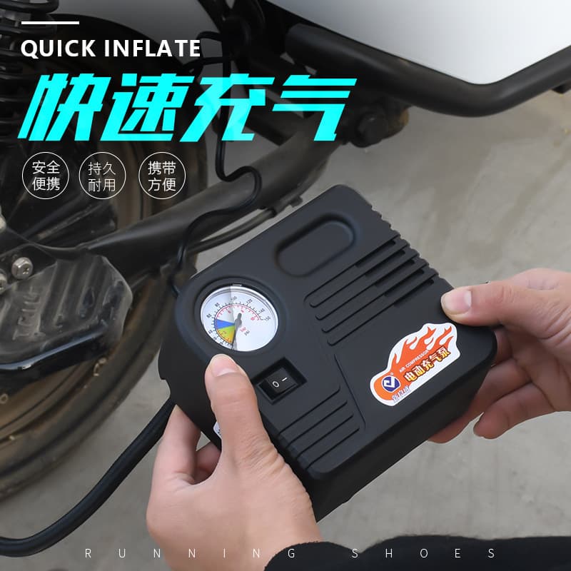 Car 12V 48V 60V 72V Air Pump, Portable Inflator for Electric Vehicles, Motorcycles, and Battery Cars