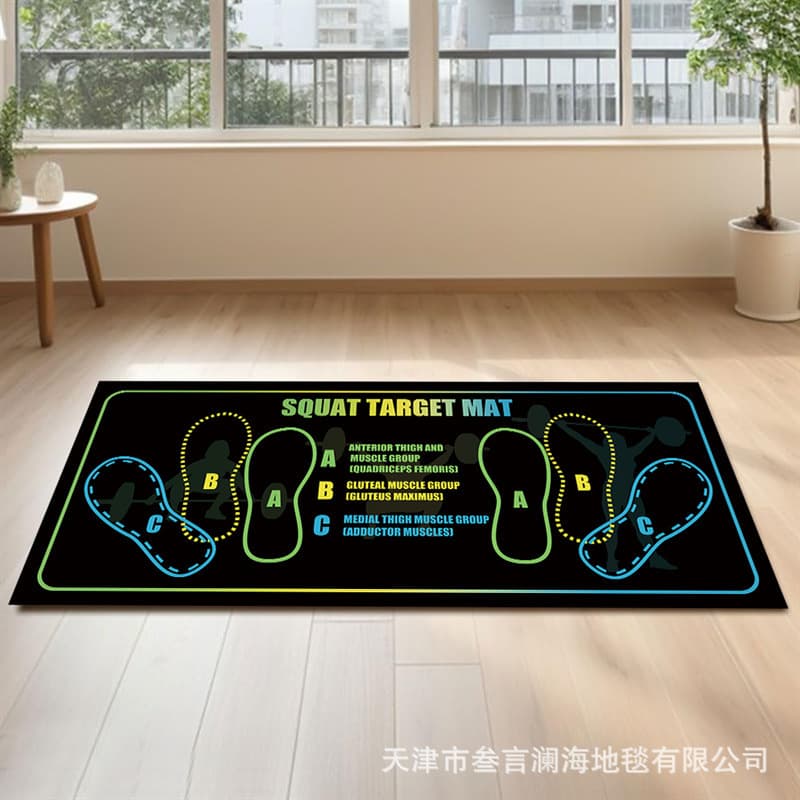 Cross-border temu squat mat squat beginner squat auxiliary practice mat dirt-resistant non-slip soundproof squat mat