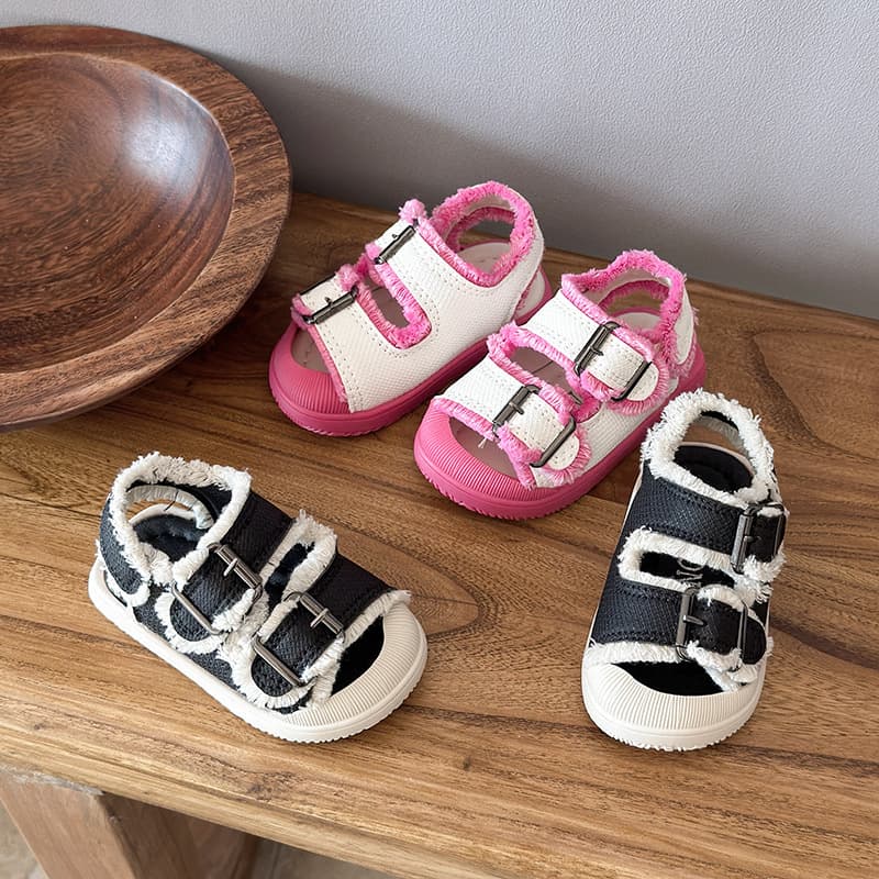 Baby Shoes in Chanel-Style Tweed for One-Year-Old Girls, Toddler Walking Shoes, Soft-Sole Children's Shoes, Cute and Quirky Shoes for Girls